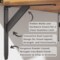 Jetstream Solid Heavy Duty Low Profile Welded Countertop Support Shelf Brackets